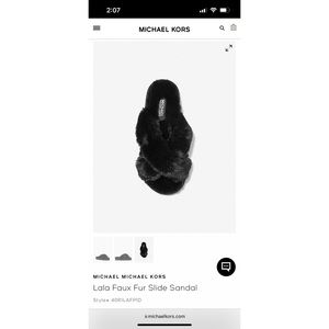 Michael Kors Lala Faux Fur Slide Sandal